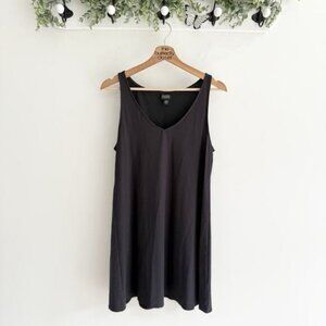 Eileen Fisher Women’s Black V Neck Casual Sleeveless Mini Dress Size Medium